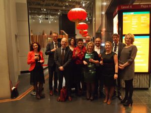 De Nederlandse delegatie bij de Onderwijstop in Nieuw-Zeeland.
