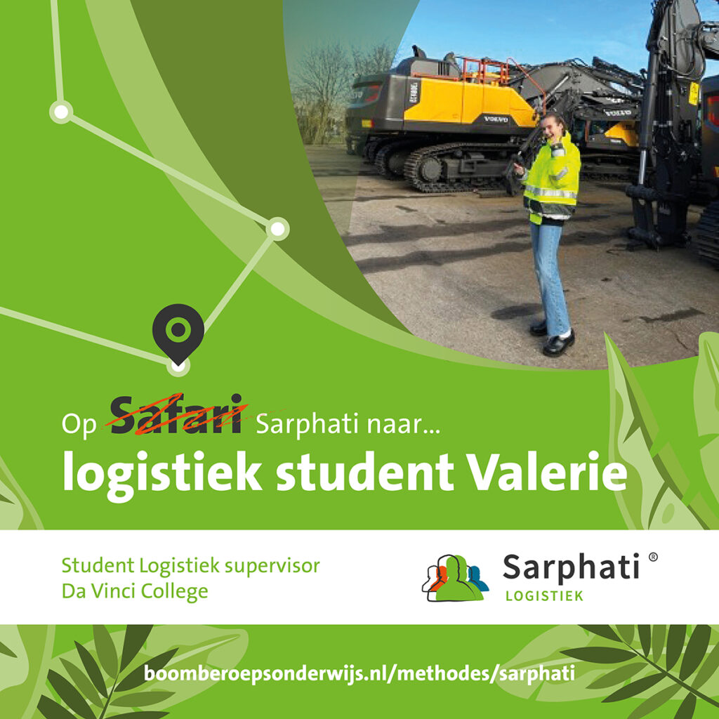 Op Sarphati naar logistiek student Valerie van de opleiding Logistiek supervisor aan het Da Vinci College